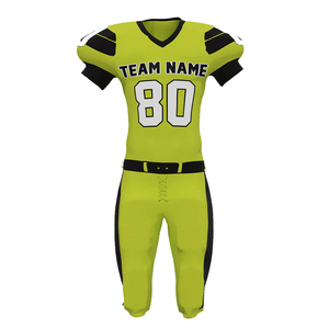 Uniformes de Football américain à Sublimation, tenue d'équipe, de couleur contrastée bleu et blanc, uniformes respirants et Slim - Product Image 3