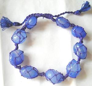 Pulseras de moda hechas a mano Pulseras de piedras preciosas de ónix de Calcedonia - Product Image 1