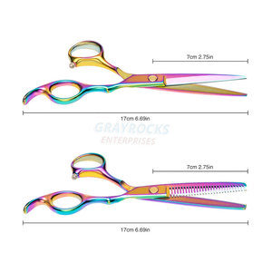 กรรไกรตัดผมสแตนเลสสำหรับผมบางสำหรับร้านเสริมสวย - Product Image 5