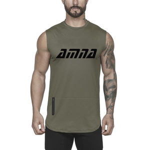 Chemise sans manches pour hommes, couleur bleu foncé, musculation, Gym, Singlet, Fitness, Sport, gilet - Product Image 2