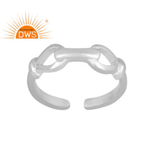 แหวนเงินแท้ 925 ชุบทอง 24K ลายปมเก๋ไก๋ งานแฮนด์เมดคุณภาพสูง สำหรับผู้หญิง ของขวัญสุดหรู ขายส่ง - Product Image 1