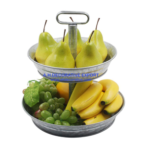 Bandeja de Metal galvanizada para exteriores, bandeja decorativa de acabado rústico para servir comida - Product Image 4