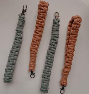 Trendy Macrame <b>Wristlet</b> Keychain | Boho Styled, Eco-friendly & Zero-wastage - Product Image 1