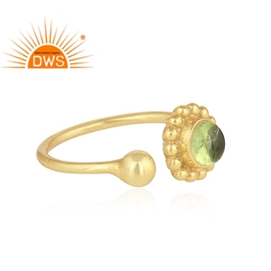 925 Sterling Silver Natural Peridot Gemstone <b>Adjustable</b> <b>Ring</b> For Women Jewelry For Women Gift For Her - Product Image 3