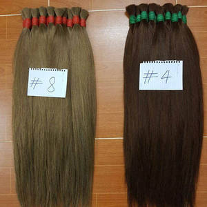 Tissage en lot péruvien Remy naturel lisse brun — #4, 100% cheveux humains, Extensions capillaires, trame, pour femmes - Product Image 5