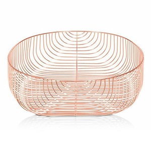 Panier de stockage de fil de dessus de table rond en métal de qualité supérieure de conception moderne de vente chaude - Product Image 5