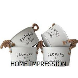 Diseño decoración arte y artesanía elegante Galvanizado Granja Casa Lujo Decoración para el hogar Maceta Jardín Al Aire Libre Hierro galvanizado Maceta forjada - Product Image 4