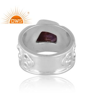 925 argent Sterling fin naturel Super sept pierres précieuses empilable bague bijoux pour femmes cadeau pour elle - Product Image 4