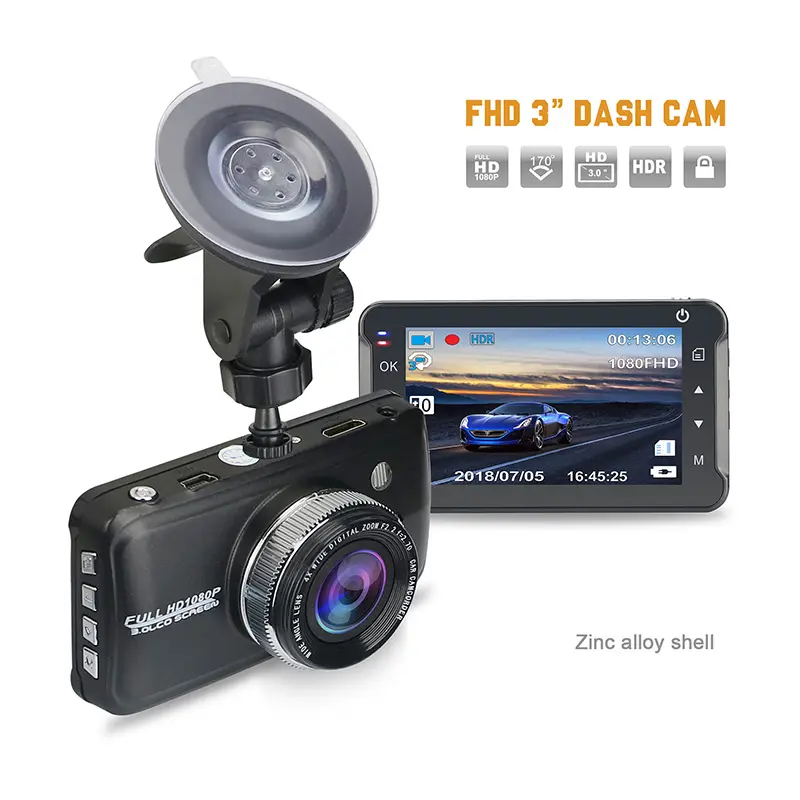 Terbaru 3 Inch Model Pribadi FHD 1080 P Dash Cam