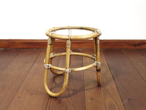 Sillón Infantil Vintage de Ratán, Silla Redonda de Bambú para Niños, Muebles Infantiles - Product Image 2