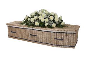Ataúd de Mimbre y Ratán Marrón Económico y Duradero para Adultos, con Capacidad de 220 Pulgadas Cúbicas, para Entierros y Artículos Funerarios - Product Image 5