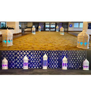 Arabe Mariage Blanc Fiber Lampes Marocaines FRP Lampes Marocaines Pour Passerelle Décoration De Mariage Musulman Lanternes Marocaines Pour Décor - Product Image 1