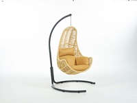 Fauteuil suspendu en forme d'œuf en acier métallique, aux normes européennes modernes, pour jardin et patio, utilisable en Turquie