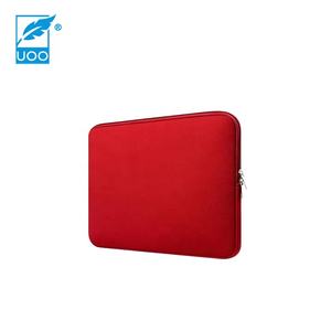 Yuluoo — étui en néoprène blanc, vêtement pour ordinateur portable de couleur Pure antichoc avec fermeture éclair - Product Image 4