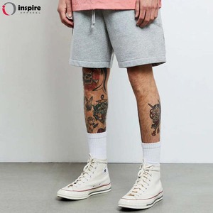 Pantalones cortos de sudor cómodos de forro polar de algodón para hombre al por mayor de corte regular de Inspire Apparel - Product Image 2