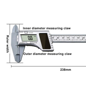 Calibrador Digital de Plástico con Energía Solar, Mini Calibrador Electrónico LCD de 0-150 <span class=keywords><strong>mm</strong></span> - Product Image 5
