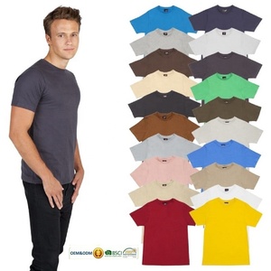 เสื้อยืดผู้ชายผ้าคอตตอนเนื้อนุ่มระบายอากาศได้ดีคอกลมแขนสั้นกระชับกล้ามเนื้อไซส์ใหญ่พิเศษ - Product Image 1