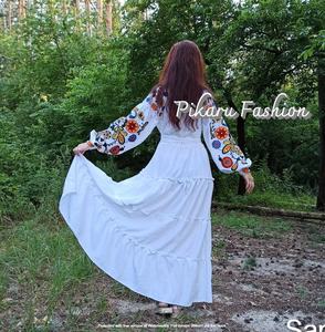 ชุดเดรสยูเครนปักลายแขนยาวสไตล์ยูเครนมาใหม่ - Product Image 6