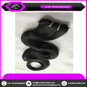 ผมต่อแบบตรงผมมนุษย์ระดับพรีเมี่ยม100ก. ผมทอสีดำธรรมชาติบริสุทธิ์จากอินเดีย100% - Product Image 4