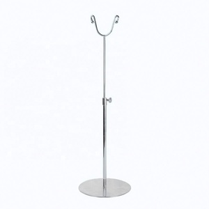 Bán lẻ hiện đại cho Chrome sắt Countertop Kim Loại Lụa quan hệ hijab khăn hiển thị đứng cho khuyến mãi - Product Image 3