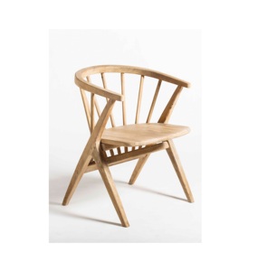 Fauteuil à bascule en bois massif et rembourrage en coton avec 2 ans de garantie pour salles à manger et salons - Prix d'usine - Product Image 6