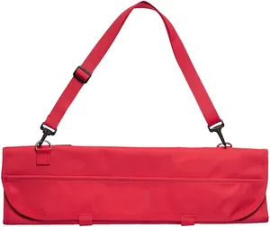 Сверхпрочная красная Холщовая Сумка для рулона ножей из искусственной кожи для путешествий кожаная сумка для рулона ножей шеф-повара сумка для инструментов сверхмощная сумка для электрика