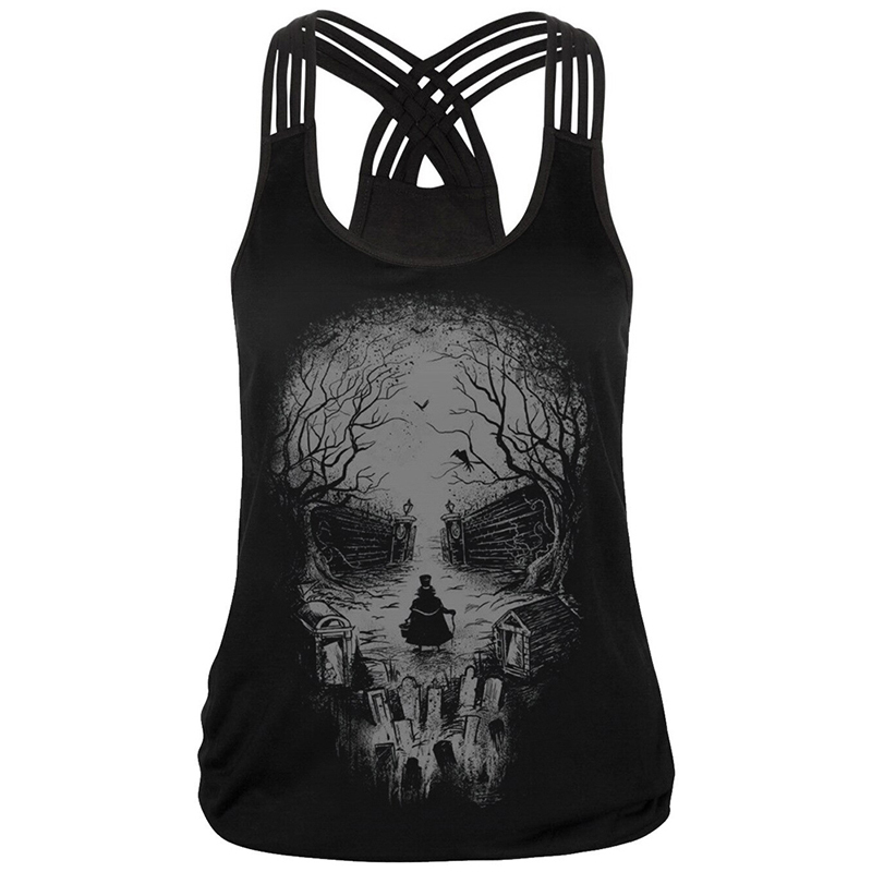 Women's Plus Size Breathable Quick Dry Casual Lace Running Vest Spaghetti Strap Yoga Singlets Gym Fitness Tank Top Cross Back