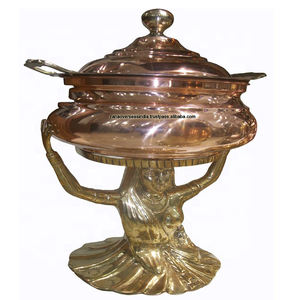 Equipo de Buffet de Lujo con Recipientes de Cobre Decorativos para Hoteles, Bodas, Restaurantes y Eventos - Product Image 1