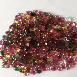 Pierre précieuse multi-tourmaline Cabochon de couleur libre Pierre semi-précieuse naturelle certifiée IGI directement du fabricant - Product Image 2