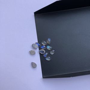 3mm 4mm 5mm Natural labradorita pera Flatback suelto semiprecioso cabujón mayorista en línea ahora precio de fábrica tendencia moda - Product Image 1