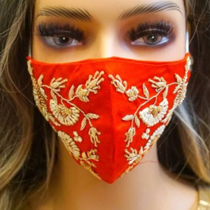 2025 accessoires de visage à la mode avec une belle broderie élégante de Zardozi de pierre de verre de cristal pour la fête et le mariage - Product Image 1