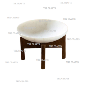 Cuenco para servir de mármol blanco a granel con cuenco para servir comida de forma redonda de Calidad exclusiva a precios competitivos - Product Image 4