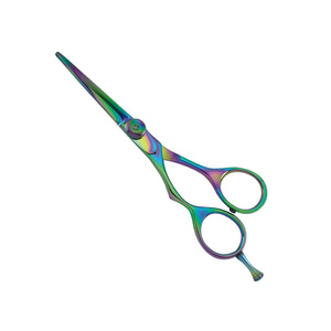 Ciseaux de beauté arc-en-ciel professionnels/cisailles outil de coupe de cheveux en acier inoxydable avec lame tranchante et poignée en acier - Product Image 3