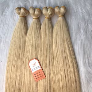 Blonde Vietnamien Remy Extensions de Cheveux Humains 100g Toutes Les Couleurs Convient Grand Stock Expédition Rapide Réel Trame Bundle de Cheveux - Product Image 1