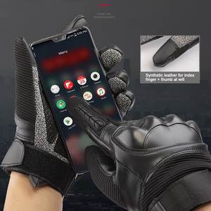 Gants de paume en cuir Sécurité Travail Vente en gros Écran tactile Anti Vibration Impact Gants de mécanique avec conception personnalisée - Product Image 5