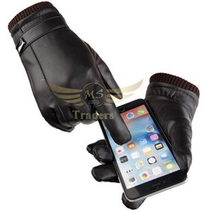 New men wholesale outdoor leather <b>gloves</b> adult fashion warm leather <b>gloves</b> - Product Image 6