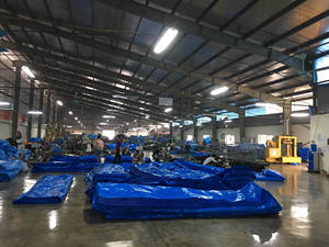 Feuilles de couverture de bâche en plastique PE légères de haute qualité étanches à l'humidité 40-80 GSM Anti-déchirure pour la coupe des exportations - Product Image 4