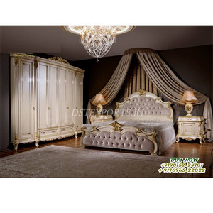 Elegante Juego de Muebles de Dormitorio Clásico Moderno y Duradero, Color y Diseño Personalizados, Madera de Teca Tallada, Tamaño Personalizado - Product Image 1