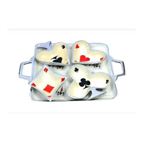 Cuenco estampado de lujo con bandeja, para regalos de boda, nuevo diseño - Product Image 1