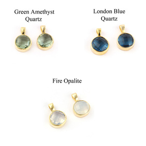 จี้ห้อยชุบทองทรงกลมสไตล์โบโฮ,ตัวเชื่อมต่อแบบจี้ห้อยเล็กๆรูปทรงกลมทำจากโลหะใช้เป็นส่วนตัวขายดี - Product Image 6