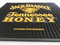 Tapis de goutte en caoutchouc PVC, antidérapant carré miel, 1 pièce, tapis de Bar
