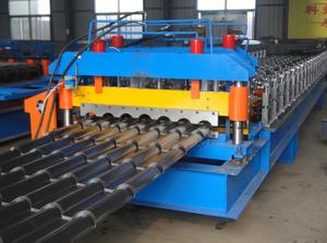 Metocopo 골판지 루핑 시트 성형 기계 알루미늄 metocopo 지붕 타일 만드는 기계 - Product Image 2