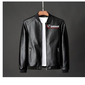 Nouvelle arrivée - Veste en cuir tendance printemps-automne - Veste en cuir noir - Veste en cuir pour homme - Vestes en cuir pour hommes - Product Image 1