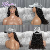 Perruques en cheveux humains longs et bouclés avec bonnet intégré pour femmes noires, perruques en cheveux humains de qualité supérieure