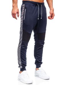 <b>Men's</b> Lightweight Multi-Panel Striped <b>Joggers</b> Drawstring Sports Sweat Pants with Comfortable Fit - Product Image 3