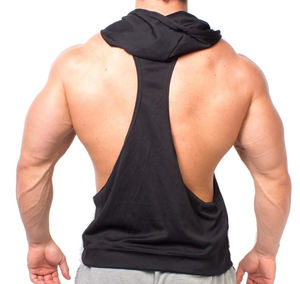 Manufacturer Custom Logo Gym Fitness <b>Men</b> Bodybuilding <b>Stringer</b> Tank Top Spandex/Polyester Knitted Eco-Friendly Quick Dry - Product Image 3