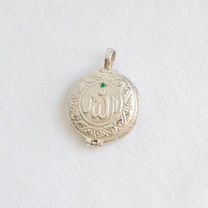 Pendentif Signet musulman élégant en argent Sterling 925, 1 pièce, pendentif rhodâtre, zircone cubique, avec lettre arabe, bijoux - Product Image 1