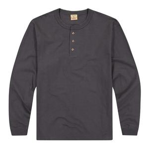 Henley เสื้อคอเสื้อมีกระดุมแบบคลาสสิกสำหรับผู้ใหญ่แฟชั่นผ้าฝ้าย100% ลำลองรัดรูปแห้งเร็ว - Product Image 2