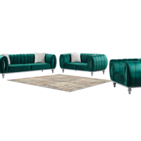 Canapé-lit extensible de luxe moderne turc Meryem de qualité supérieure, avec cadre en bois massif et design capitonné, idéal pour villas, appartements et salons.
