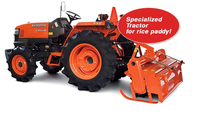 Tracteurs de haute précision L4508 4WD 34 HP de fournisseur indien pour les rizières vente à chaud prix de marché bon marché